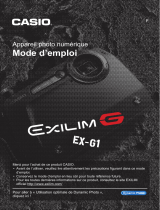 Casio EX-G1 (Pour les clients américains du nord) Manuel utilisateur
