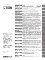 Casio XJ-SK600 Le manuel du propriétaire