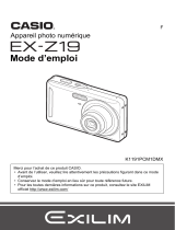 Casio EX-Z19 (Pour les clients américains du nord) Manuel utilisateur