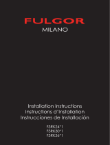 Fulgor Milano F3RK24B1 Guide d'installation