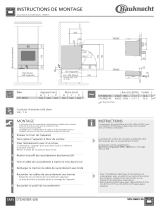 Bauknecht STH 8603 Guide d'installation