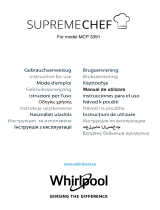 Whirlpool MWP 3391 SX Supreme Chef Le manuel du propriétaire