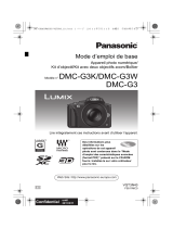 Panasonic DMCG3EG Guide de démarrage rapide