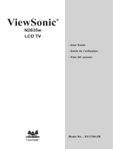 ViewSonic Flat Panel Television N2635w Manuel utilisateur