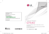 LG GT540N Le manuel du propriétaire