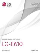LG LGE610.AHASBK Manuel utilisateur
