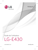 LG LGE430.AORRBK Manuel utilisateur