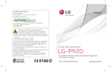 LG LGP920.AGBRWP Manuel utilisateur