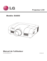 LG BA850 Le manuel du propriétaire
