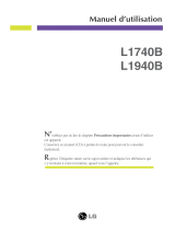 LG L1740B Le manuel du propriétaire