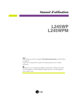 LG L245WP-BN Le manuel du propriétaire