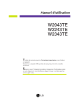 LG W2243TE Le manuel du propriétaire