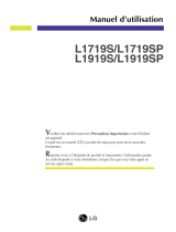 LG L1919S-BF Le manuel du propriétaire