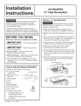 GE UX12B36PSS Guide d'installation