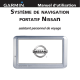 Garmin nuvi 750 for Nissan Cars Manuel utilisateur