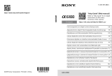 Sony A6100   SEL1650 Black (ILCE-6100L/B) Manuel utilisateur