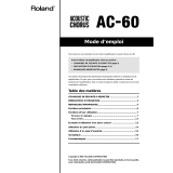 Roland AC-60 Le manuel du propriétaire