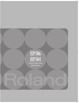 Roland HP-504 Le manuel du propriétaire
