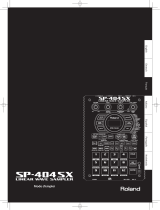 Roland SP-404SX Le manuel du propriétaire