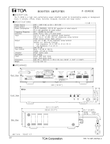 TOA P-2240 H Specification Data