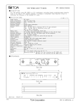 TOA WT-3800 C09ER Specification Data