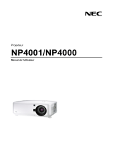 NEC NP4001 Le manuel du propriétaire