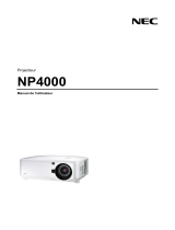 NEC NP4000 Le manuel du propriétaire