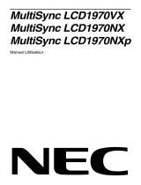 NEC MultiSync® LCD1970VX Le manuel du propriétaire