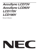 NEC AccuSync® LCD73V Le manuel du propriétaire