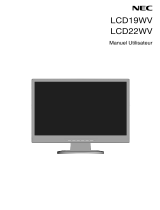 NEC LCD22WV Le manuel du propriétaire