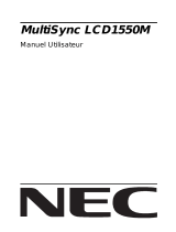 NEC MultiSync® LCD1550MBK Le manuel du propriétaire