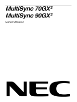 NEC MultiSync® 90GX² Le manuel du propriétaire