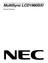 NEC MultiSync® LCD1980SXi Le manuel du propriétaire