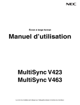 NEC MultiSync® V423-DRD Le manuel du propriétaire