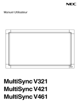 NEC MultiSync® V421 Le manuel du propriétaire