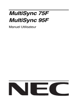 NEC MultiSync® 75F Le manuel du propriétaire
