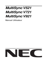 NEC MultiSync® V521 Le manuel du propriétaire