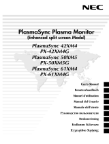 NEC PlasmaSync® 61XM4 Le manuel du propriétaire