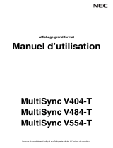 NEC MultiSync® V404-T (Infrared Touch) Le manuel du propriétaire