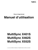 NEC MultiSync X552S Le manuel du propriétaire