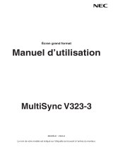 NEC MultiSync V323-3 Le manuel du propriétaire