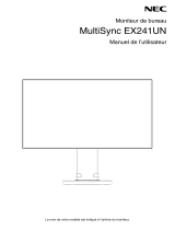 NEC MultiSync EX241UN Le manuel du propriétaire