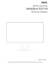 NEC MultiSync E271N Le manuel du propriétaire