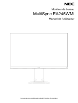 NEC MultiSync EA245WMi Le manuel du propriétaire