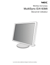 NEC MultiSync EA193Mi Le manuel du propriétaire