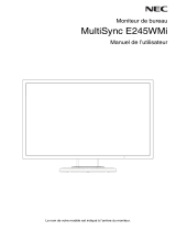 NEC MultiSync E245WMi Le manuel du propriétaire