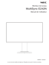 NEC MultiSync E242N Le manuel du propriétaire