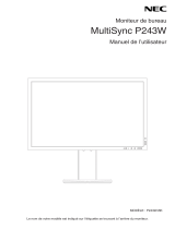 NEC MultiSync P243W Le manuel du propriétaire