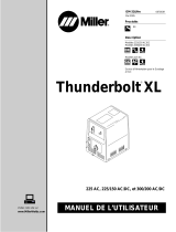 Miller THUNDERBOLT XL 225 Le manuel du propriétaire