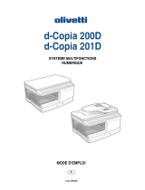 Olivetti D-COPIA 200D E D-COPIA 201D Le manuel du propriétaire